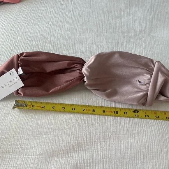 NWT REINA Bikini Swimsuit Rose Pink Large - Picture 3 of 13